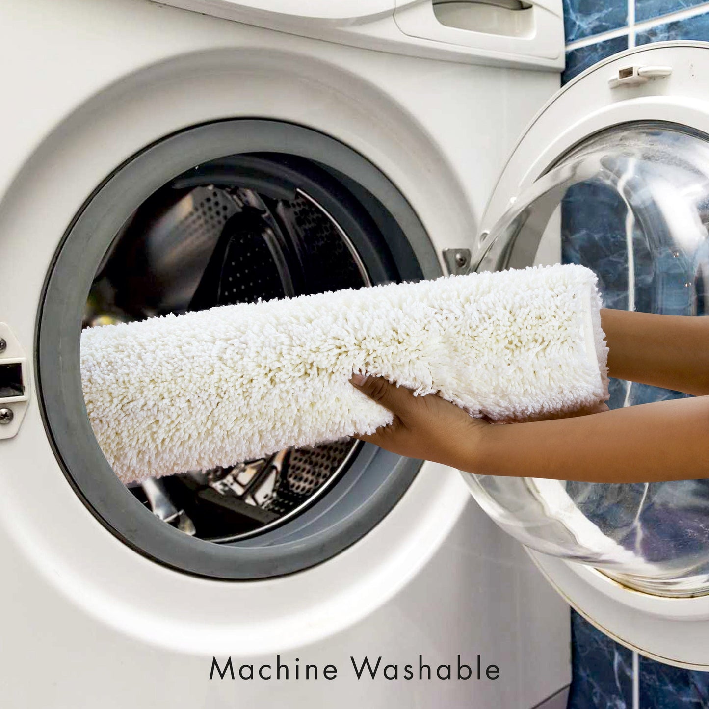 BowLift | PlushHaven Bath Mat – Ultra Soft Microfiber Non-Slip Mat with Quick Water Absorption
