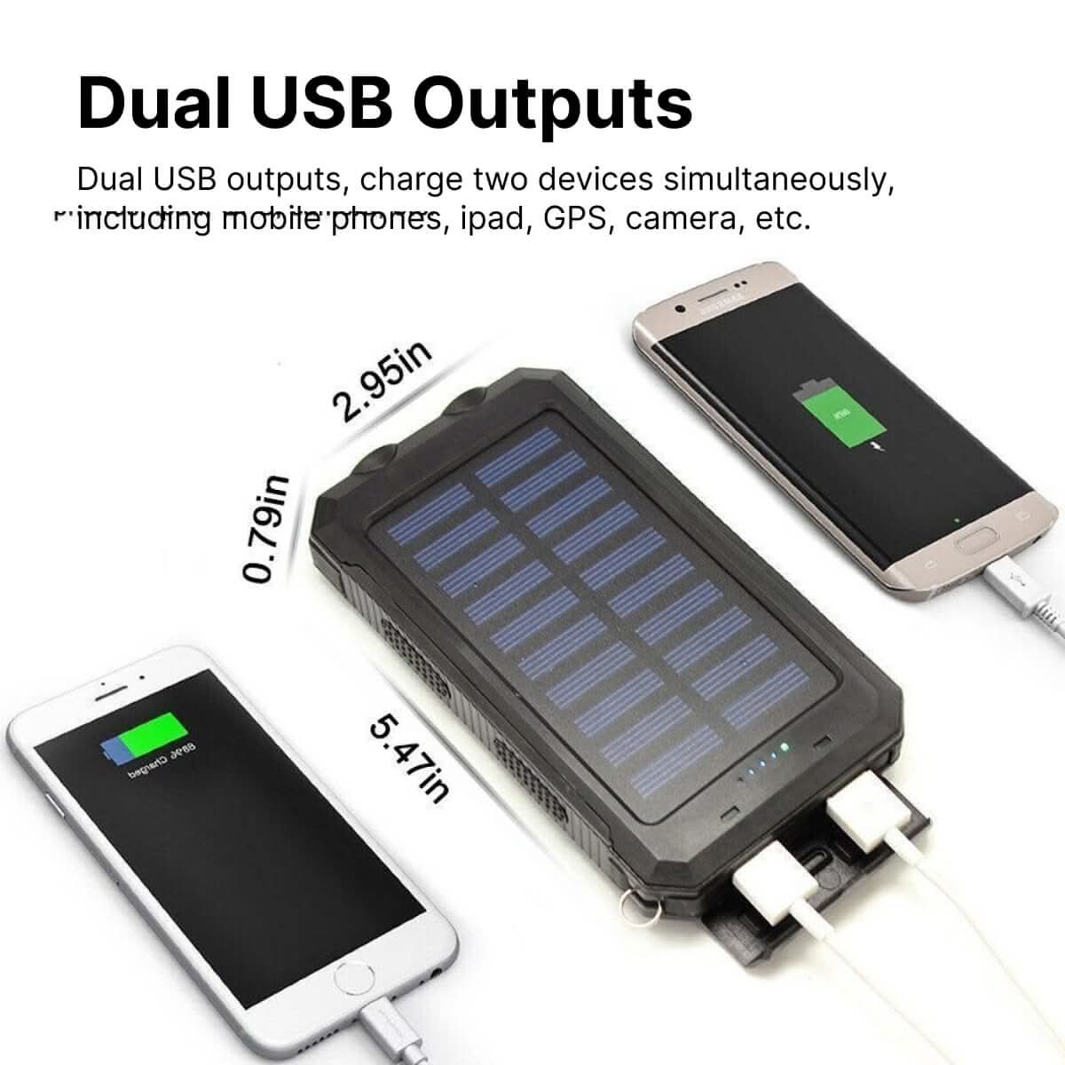 Skanto | Waterproof Solar Power Bank with 30000mAh for Outdoor Adventures