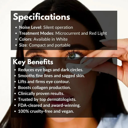 Skanto | Luxury Home Treatment for Radiant Eyes with Red Light & Microcurrent
