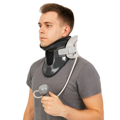 SpineEase | Neck Traction Collar – Cervical Retractor for Spine Decompression, Nerve & Posture Support – Neck Pain Relief Aid Skanto