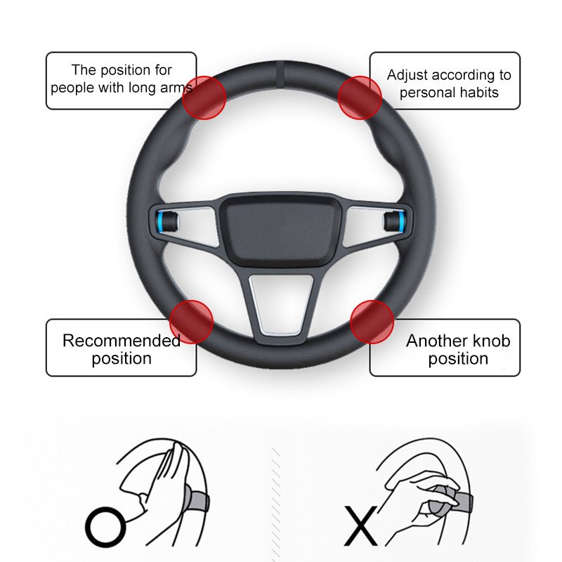Skanto | Ergonomic Steering Wheel Spinner Knob for a Smooth Driving Experience