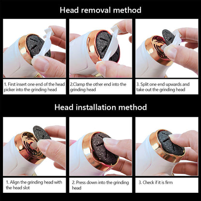 BowLift | Electric Callus Remover Foot Corns Dead Skin Treatment Rechargeable Scraper Plumice Peel for Soft Toes