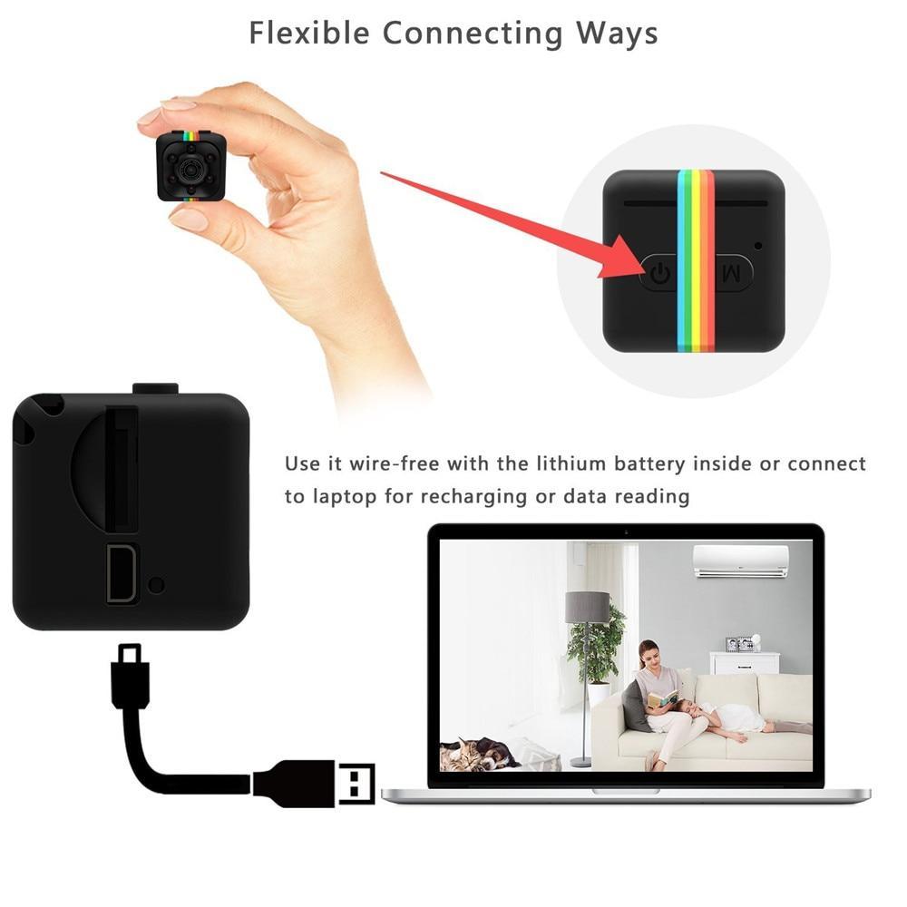 Skanto | Mi Kamera HD 1080P Mini Camera Sensor Night Vision Camcorder Micro Video Camera DVR DV Motion Recorder Camcorder SQ 11