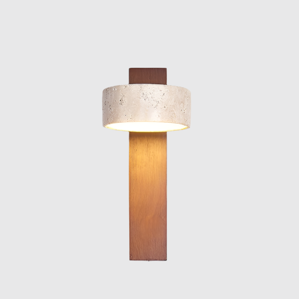 Skanto | Ivory Travertine Wall Lamp