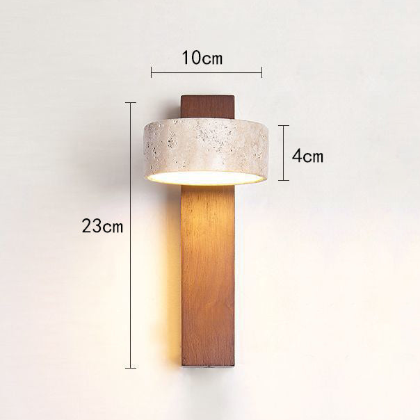 Skanto | Ivory Travertine Wall Lamp