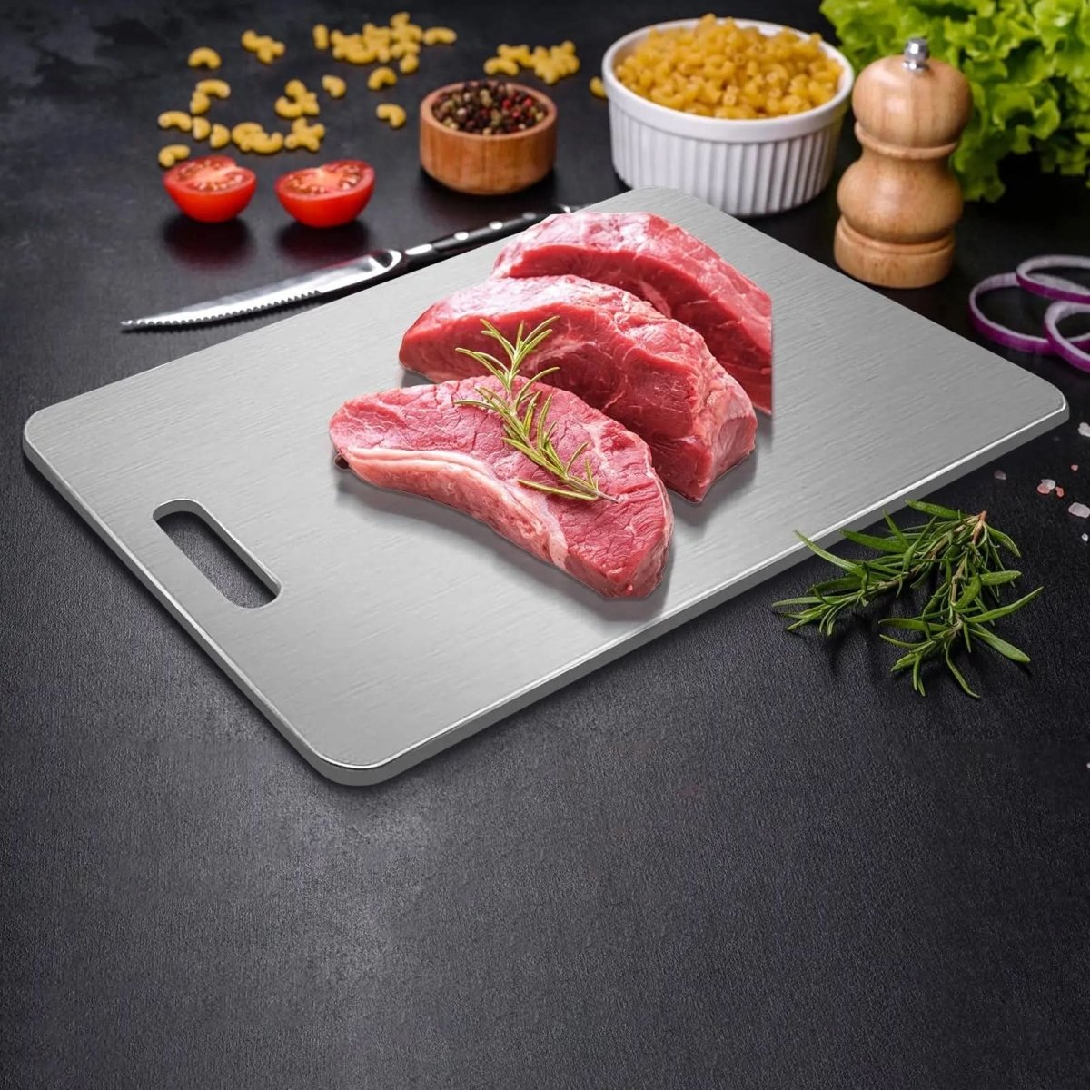 Skanto | Premium Cutting Board with Stainless & Odorless Design