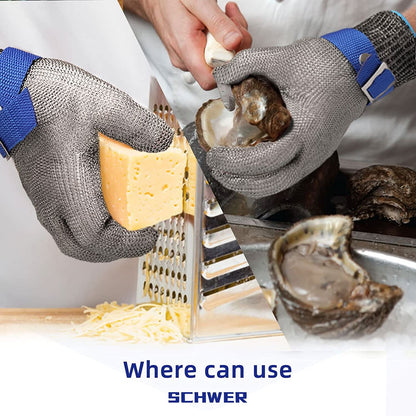 Kalsten  Stainless Steel Safety Gloves with Maximum Cut Resistance