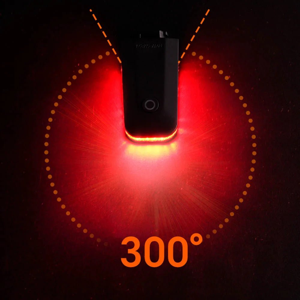 Skanto | USB Rechargeable Bike Tail Light with Automatic Brake Sensor and 300° Visibility