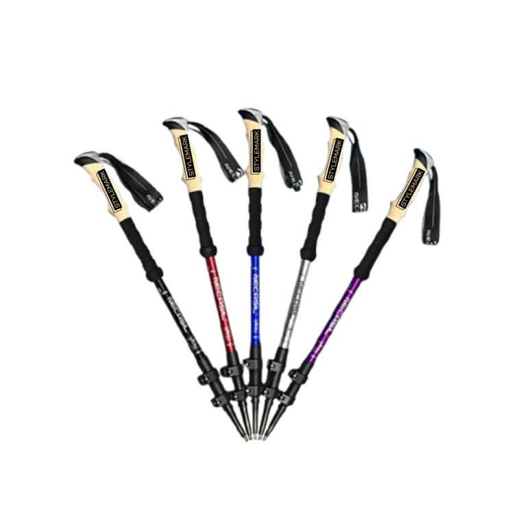Skanto | Joint-friendly trekking poles with anti-shock system made of carbon