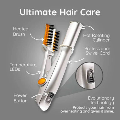 BowLift | 2-in-1 Rotating Hair Brush for Effortless Styling