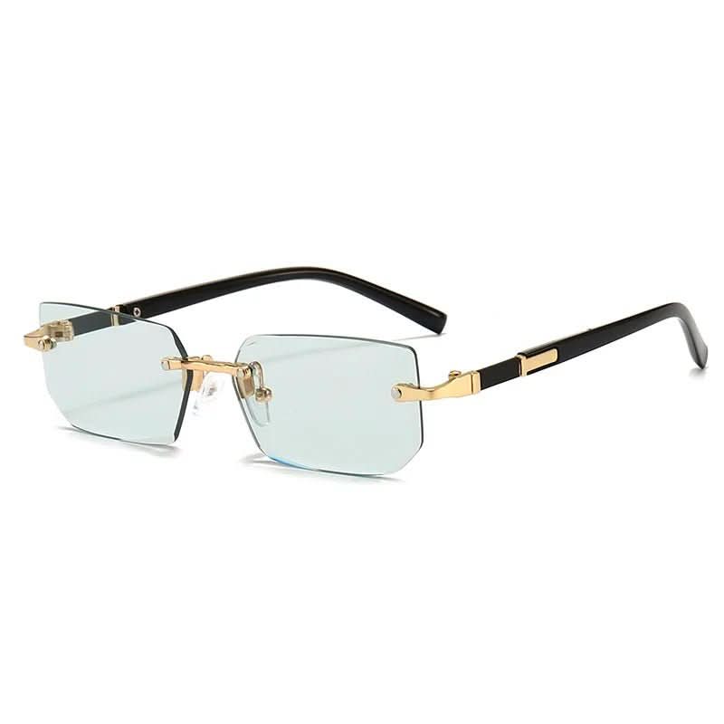 BowLift | Rectangular rimless sunglasses with UV400 protection