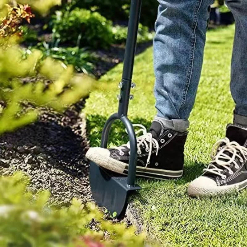 Skanto | EdgeMaster Edger | Half-Moon Design with Serrated Edge | Manual Tool for Clean Lawn Edges & Flower Beds