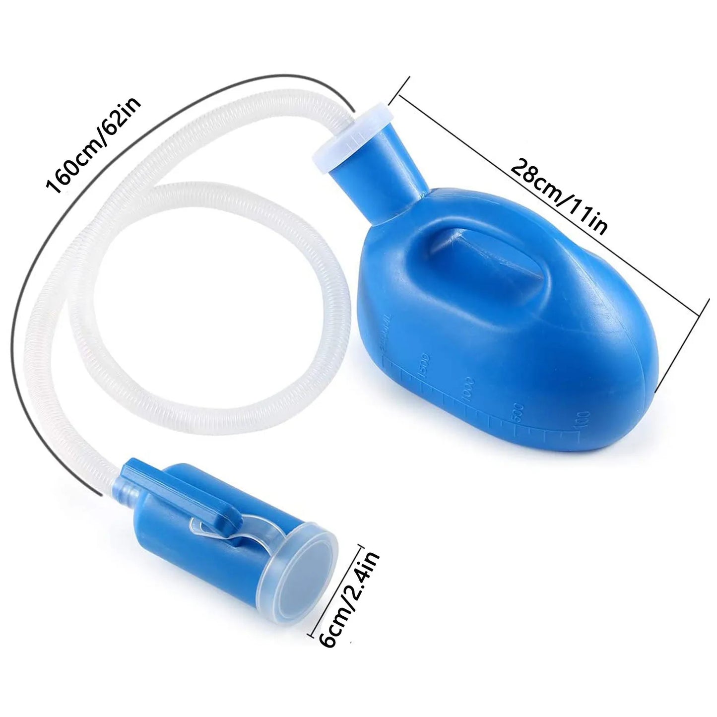 Skanto | Leak-Proof Portable Urinal for Men: 2000 ML Urine Bottle for Home, Camping, Road Trips