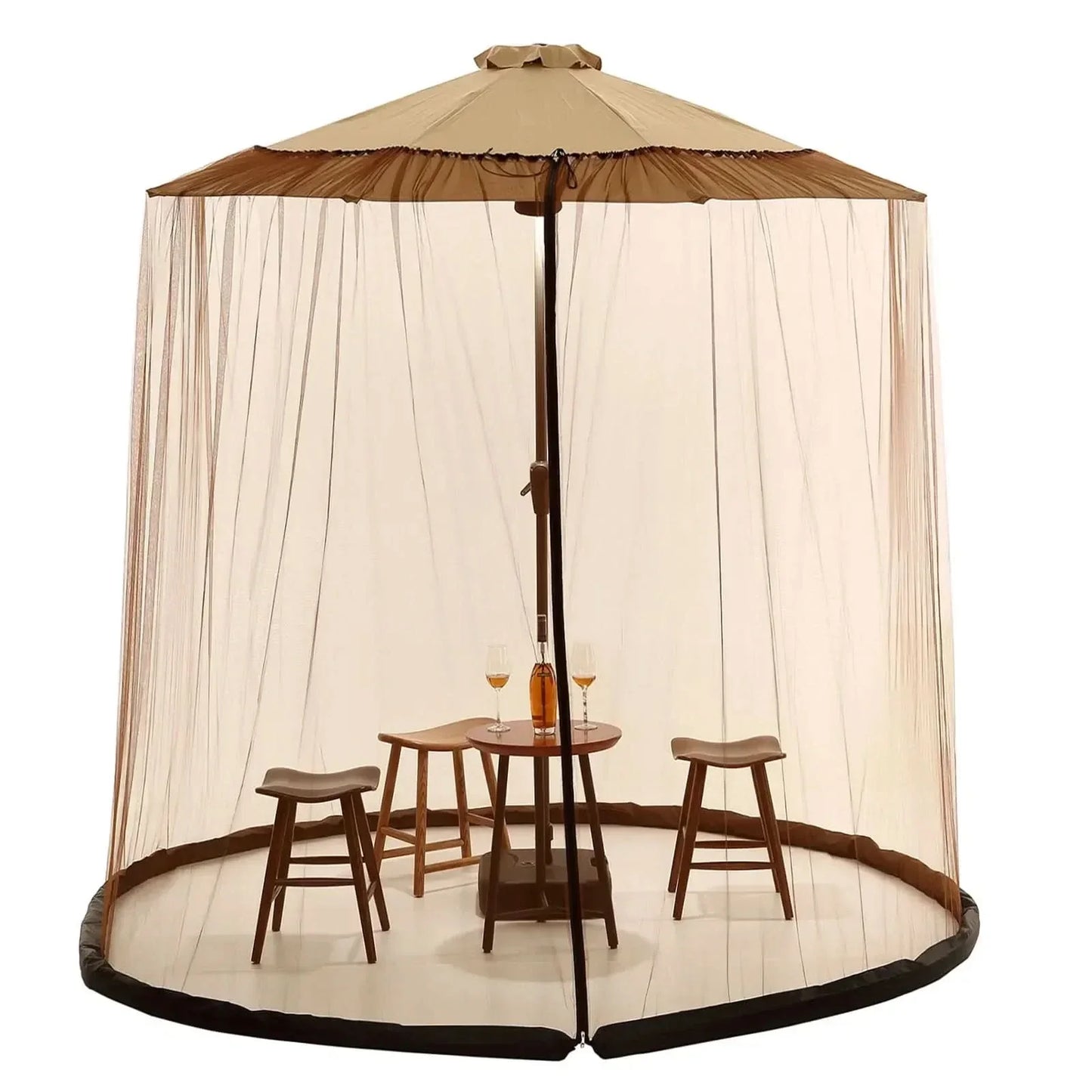 BowLift | Mosquito net for parasols up to 4m with zip fastener