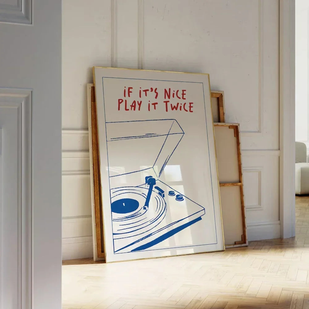 If It's Nice, Play it Twice Wall Art | Bowlift