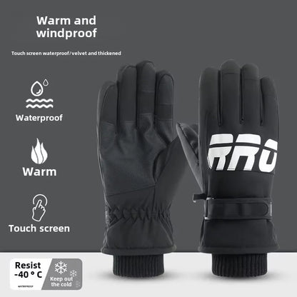 BowLift | GlacioShield Pro Gloves | Waterproof Winter Gloves | Touchscreen & Non-Slip | Warm Fleece Lining for Skiing, Cycling & Outdoor