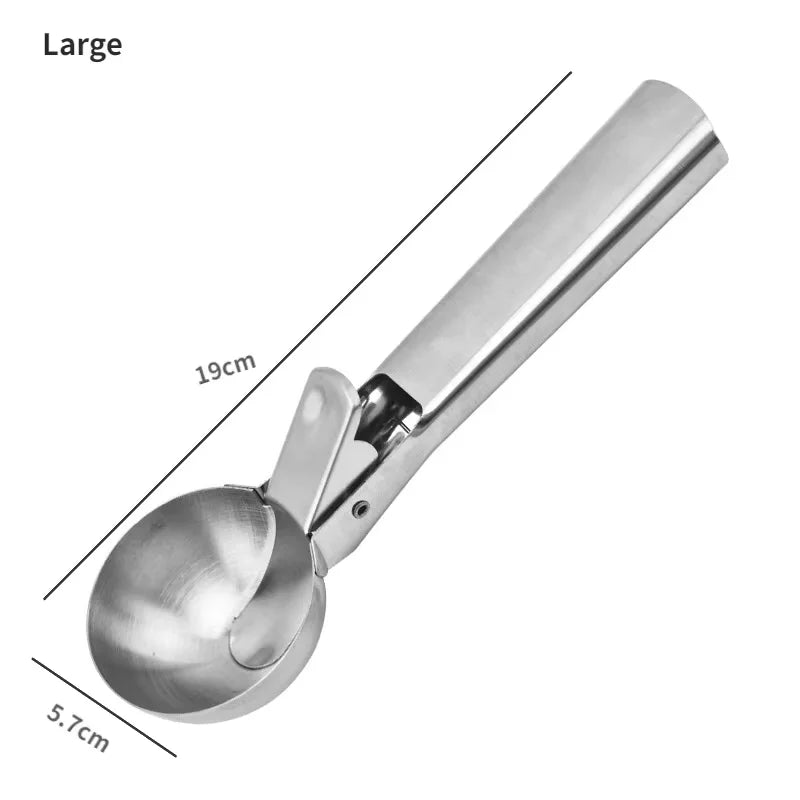 BowLift | Scoop Ice Cream Scoop Stainless Steel | Robust & Dishwasher Safe | For small & large scoops | Smooth Handle