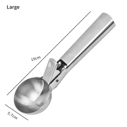 BowLift | Scoop Ice Cream Scoop Stainless Steel | Robust & Dishwasher Safe | For small & large scoops | Smooth Handle