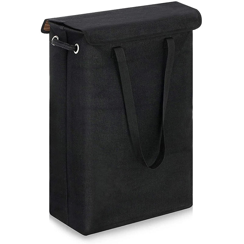 BowLift | NarrowBin Laundry Basket | Narrow & 45L Volume | With Lid & Handles | For Bathroom & Hall