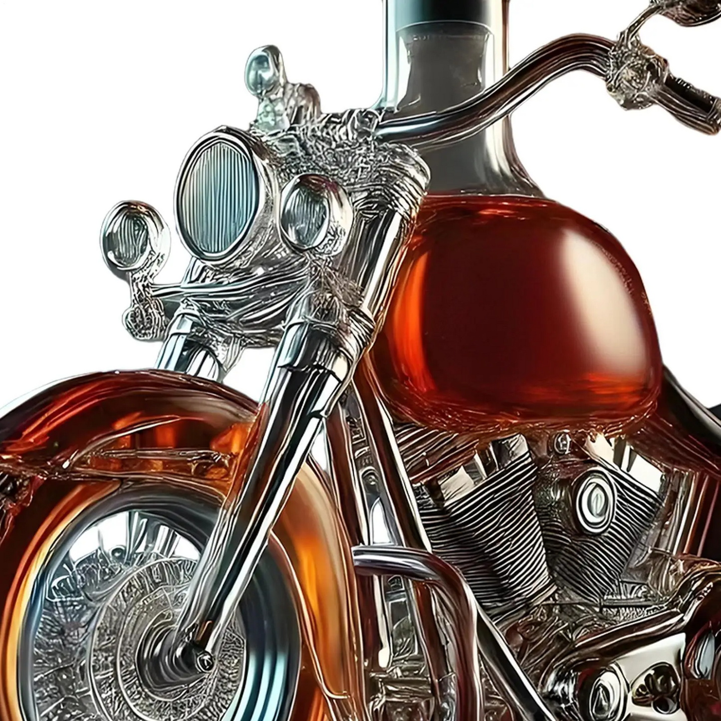 Skanto | Harley Motorcycle Shaped Whiskey Decanter for Home Bar