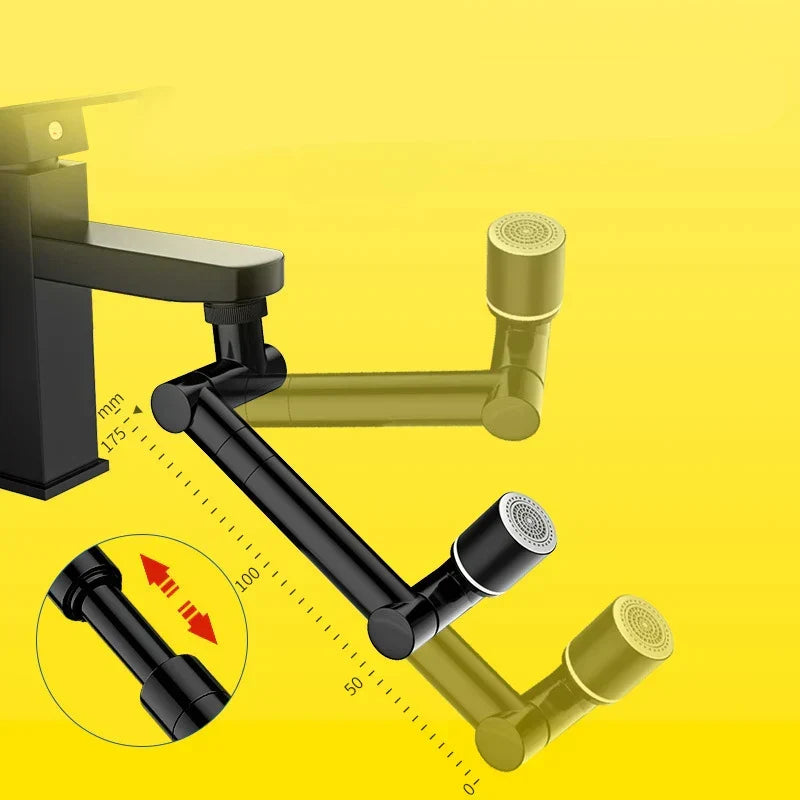 FlexiFlow 360° rotatable and pull-out faucet head Karnz