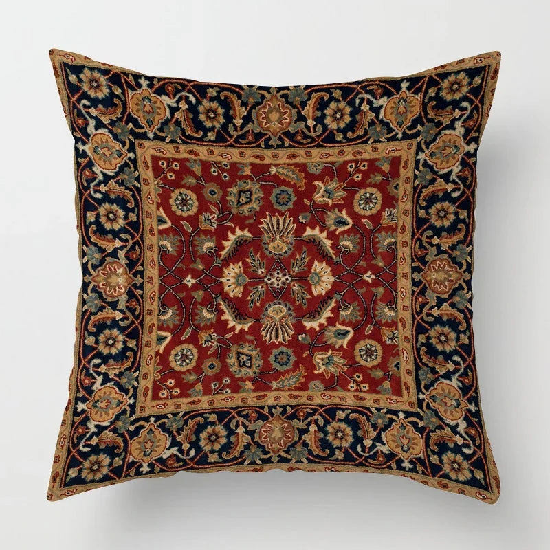 Moroccan Pillowcase with Oriental Pattern – Decor for Living Room and Office, High-Quality Boho Style Pillowcase for Sofa and Seating Area