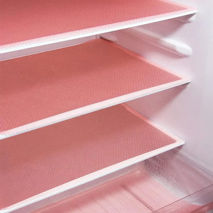 BowLift | FridgeGuard 4-piece set fridge mats | EVA material | Washable, mold resistant & anti-oil | For fridge, drawers & shelves