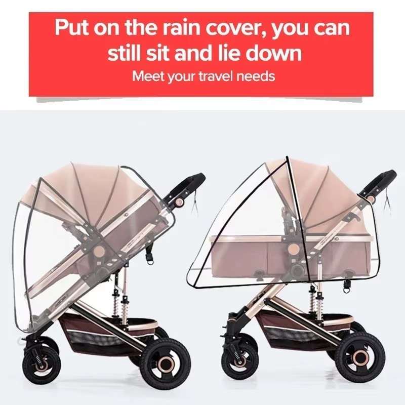 Skanto | Universal Waterproof Stroller Rain Cover for All-Weather Protection