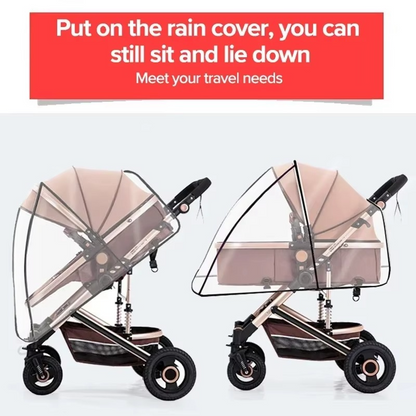 Skanto | Universal Waterproof Stroller Rain Cover for All-Weather Protection