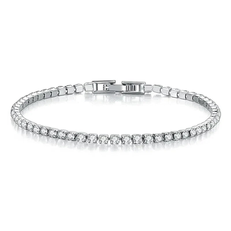 Brehn | Tennis Bracelet – Shine with Attitude: Sterling Silver Elegance and Hip-Hop Flair!