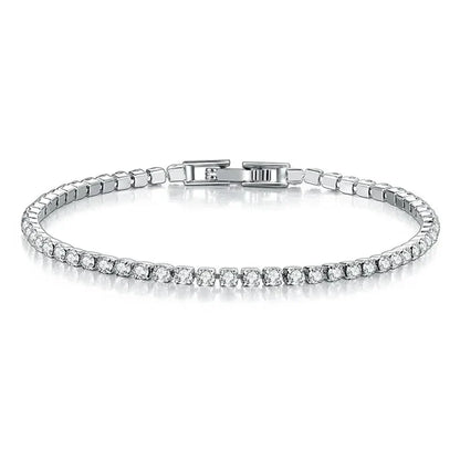 Brehn | Tennis Bracelet – Shine with Attitude: Sterling Silver Elegance and Hip-Hop Flair!