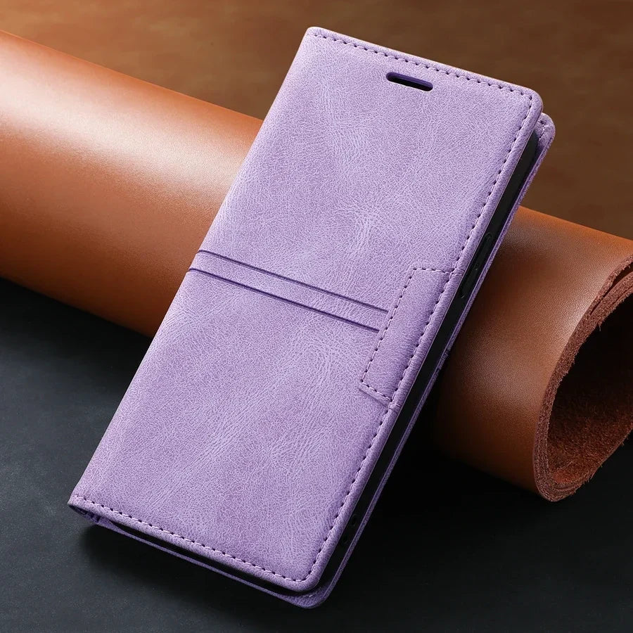 Skanto Leather Wallet Case Flip Cover - Google Pixel