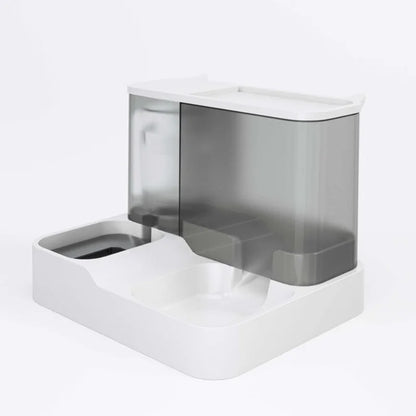 Skanto | Large Capacity Automatic Cat Feeder with Water Bowl - Wet & Dry Separated Pet Food Dispenser - Practical Pet Supplies