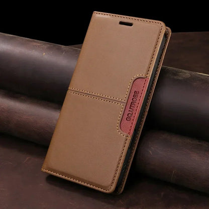 Sandsberg | RFID Leather iPhone 16/15 Magnetic Flip Wallet Case