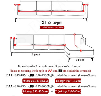 Modern non-slip colorful elastic sofa cover | Brehn