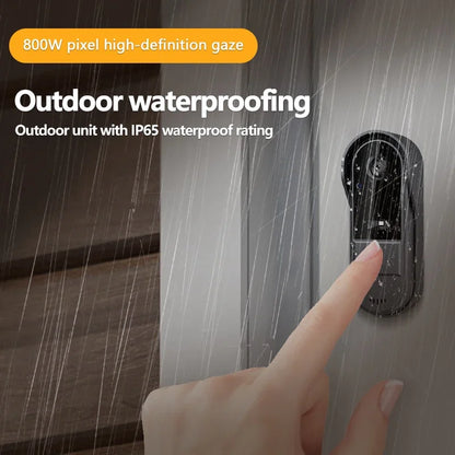 Skanto | Wireless Video Doorbell with Intercom and Night Vision HD – 4.3” IPS Display, Waterproof