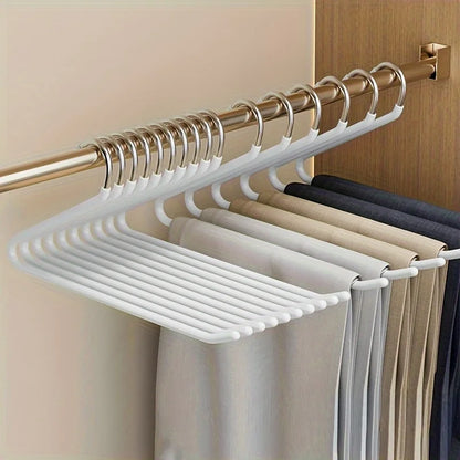 BowLift | Clothoria | Open Pants Hangers | Space-Saving & Stable | Metal with Anti-Rust Coating
