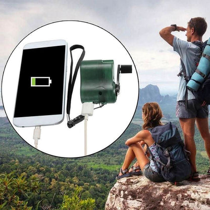Skanto | Portable Hand-Crank Emergency Charger with USB & LED