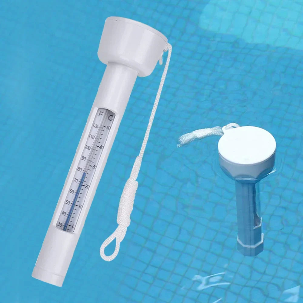 BowLift | THERMAVIA Pool thermometer | Floating water thermometer 0–50 °C | For pool, hot tub, spa & thermal bath | Waterproof & easy to read