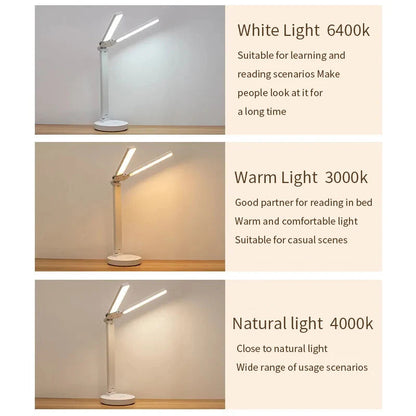 Brehn | Adjustable Reading Lamp - Rechargeable Dimmable with Phone Table