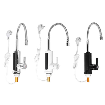 Skanto | FlowHeat 3000W Instant Hot Water Kitchen Faucet – Electric Mixer Tap with Temperature Display