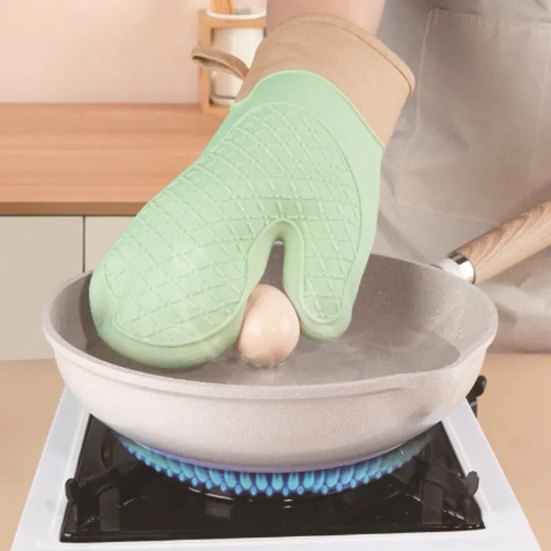 BowLift | ThermoGrip Silicone Kitchen Glove | Heat Resistant up to 250 °C | Non-Slip & Extended | Anti-Scald Protection for Oven & Grill