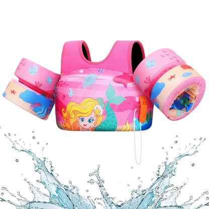 Kalsten | Kids Foam Life Vest with Arm Floats and Safety Whistle for Swimming and Kayaking