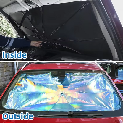 BowLift | Windshield Sun Shade Umbrella – Foldable UV-Blocking Car Sunshade to Keep Interior Cool & Protected