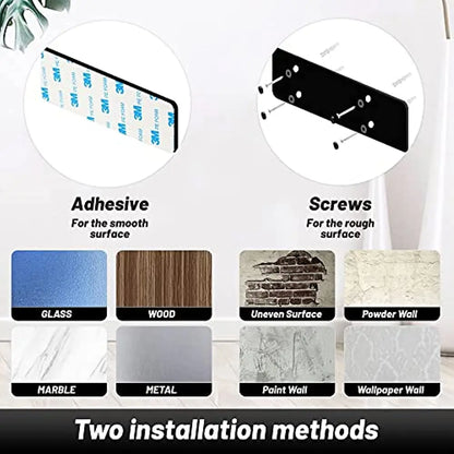 Skanto | Wall-mounted paper towel holder with damping effect - One-handed operation, under-cabinet design for kitchen and bathroom