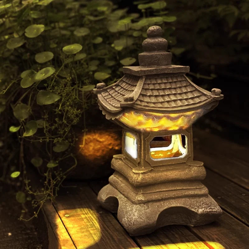 Japanese Garden Lantern – Weatherproof LED Outdoor Lighting for Zen Gardens | Karnz