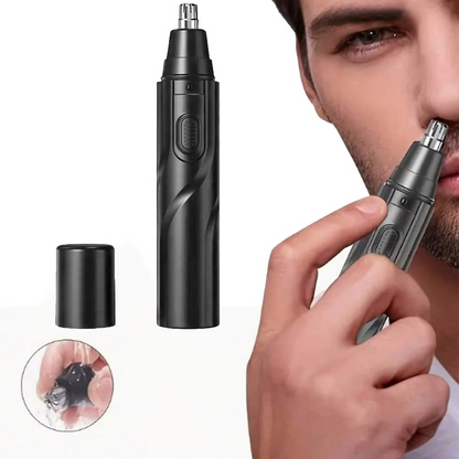 BowLift | Men's Rechargeable USB Ear and Nose Hair Trimmer, Painless Facial and Eyebrow Groomer