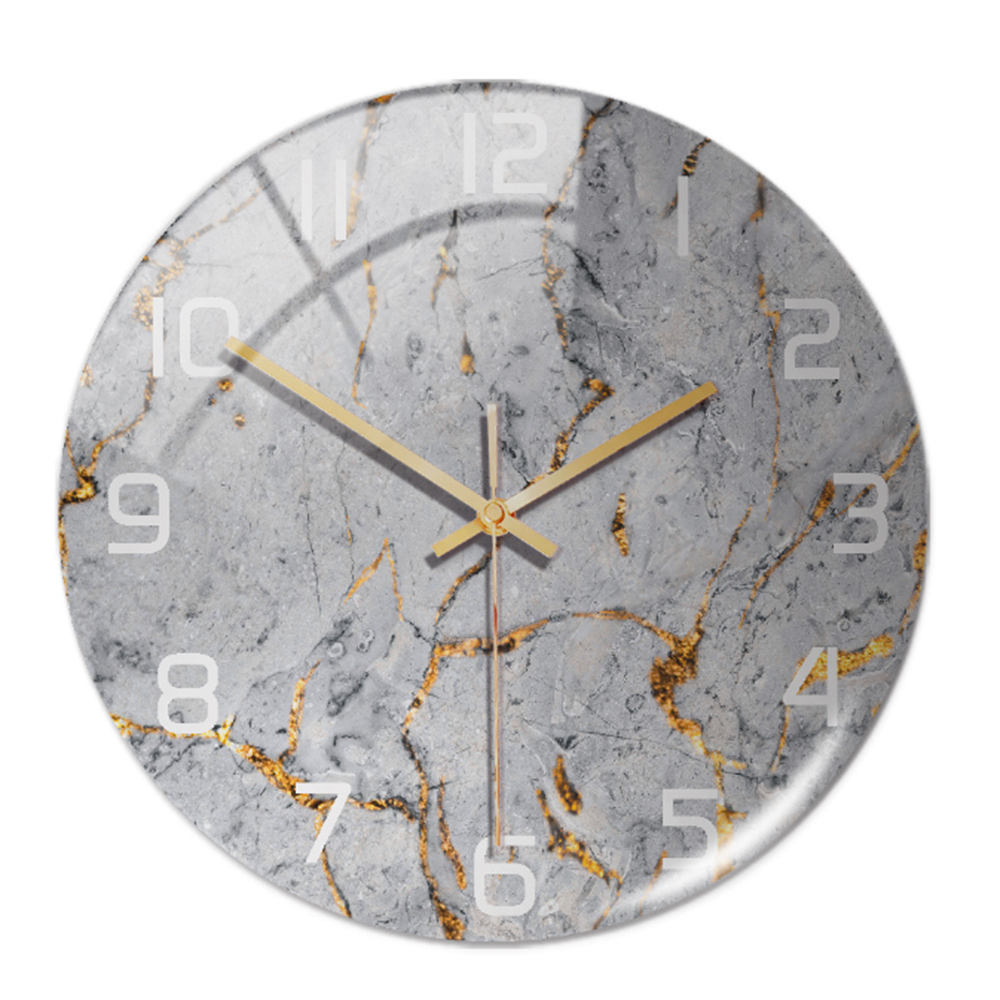 BowLift | Stylish Marble Wall Clock with Silent Mechanism