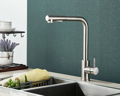 FlexiJet Black extendable kitchen faucet Bowlift