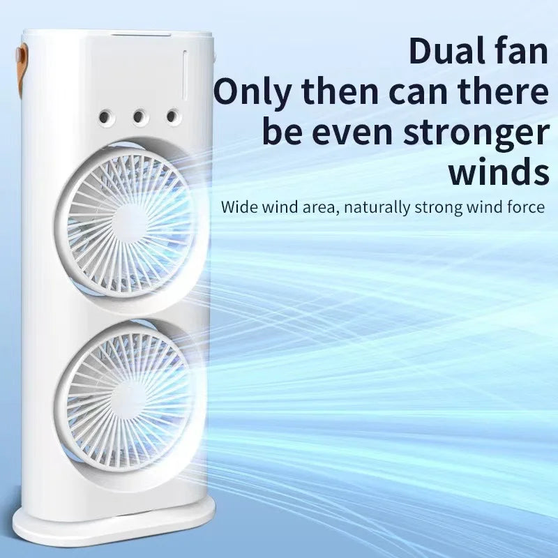 Portable Dual-Fan Cooling Spray Air Conditioner | Karnz